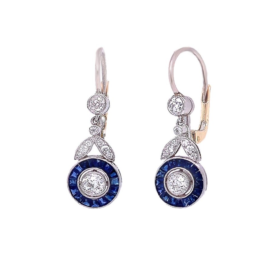 Jewelry MELIDAM ENTERPRISES INC | Platinum Drop Earrings With 1.