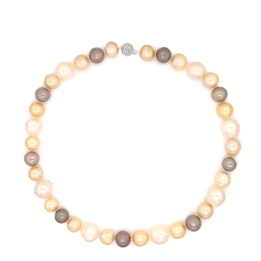 Jewelry ESTATE JEWELRY | 18" Vintage Mixed South Sea Pearls