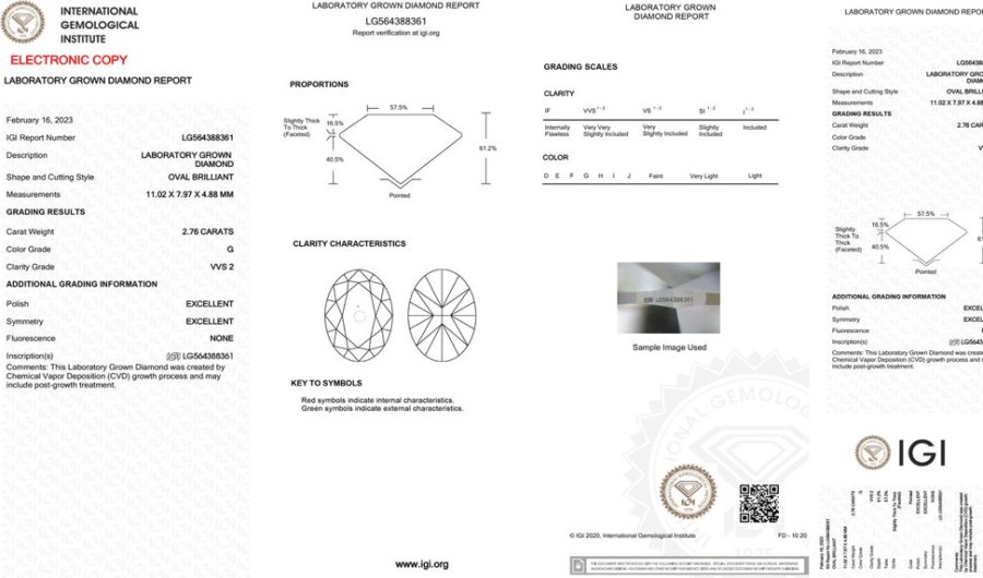 Jewelry GN DIAMOND | Loose Lab-Grown Diamond: 2.76C