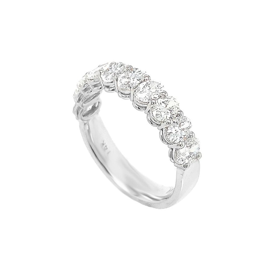 Jewelry SYLVIE-SPECTRUM CORP | 14Kw 1.65Ct Oval Diamond Band