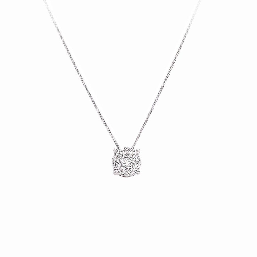 Jewelry IDD USA LLC | 1/3Ct Diamond Cluster Pendant