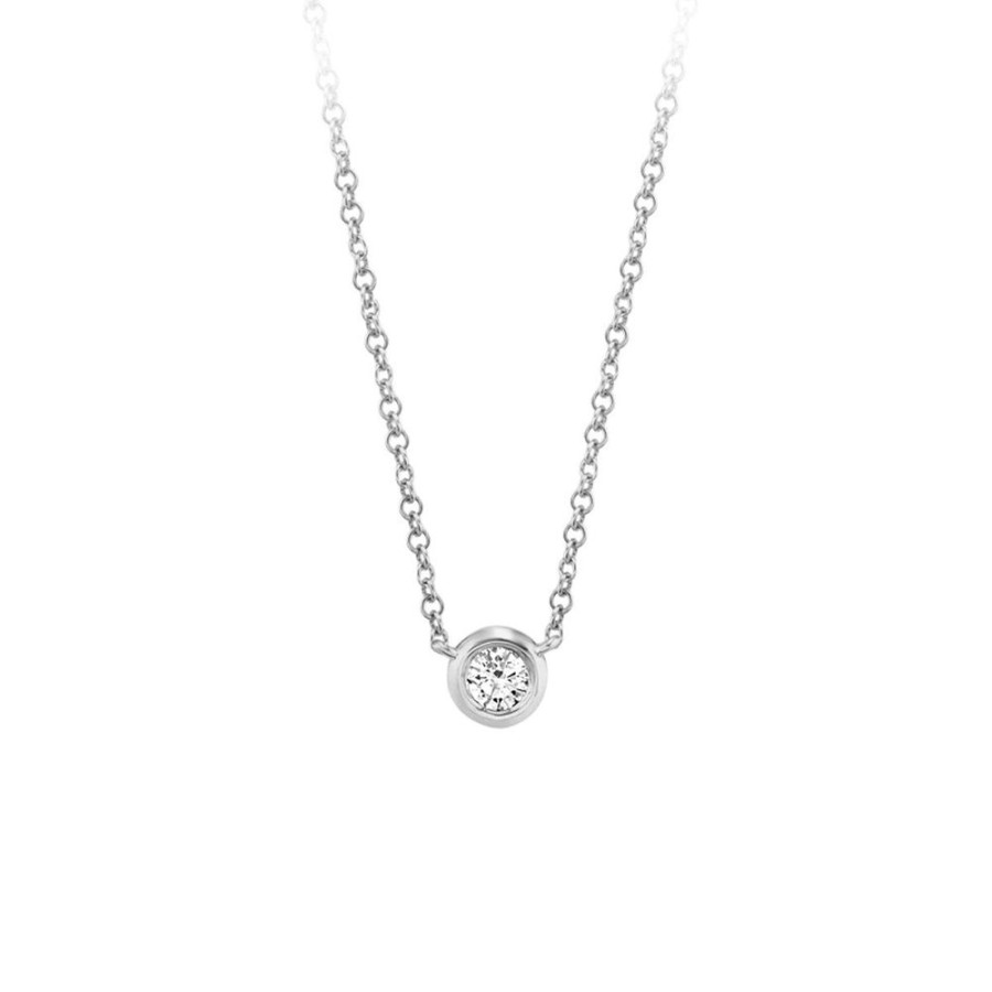 Jewelry SHY CREATION | 14Kw Diamond Solitaire Necklace