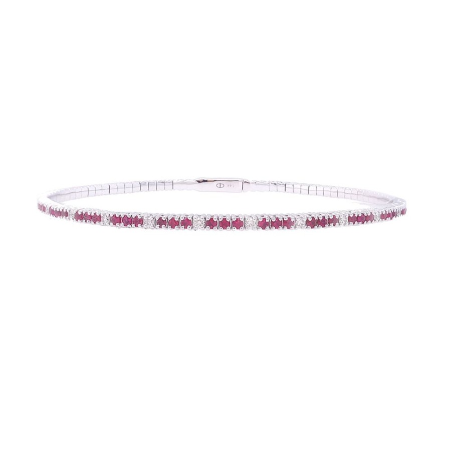 Jewelry IDD USA LLC | Flex Ruby & Diamond Bracelet