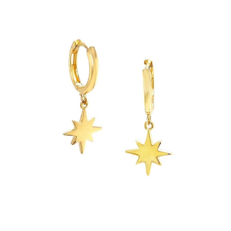 Jewelry ROYAL CHAIN | Hoop & Star Dangle Earrings