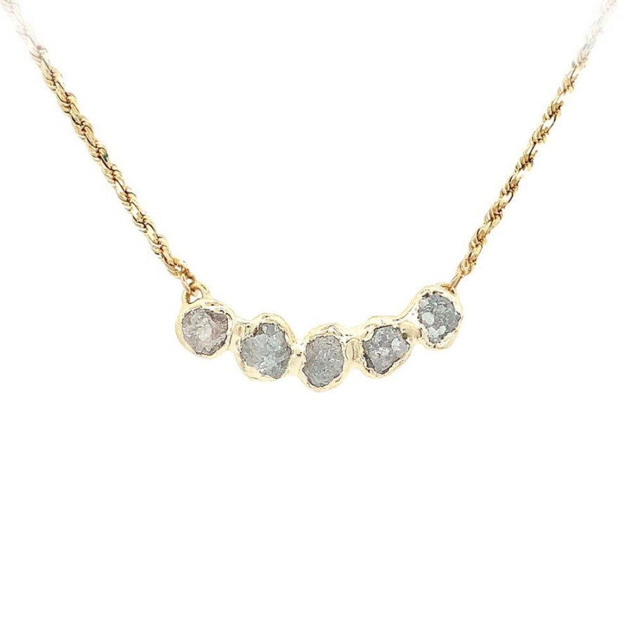 Jewelry ESTATE JEWELRY | Vintage Rough Diamond Necklace