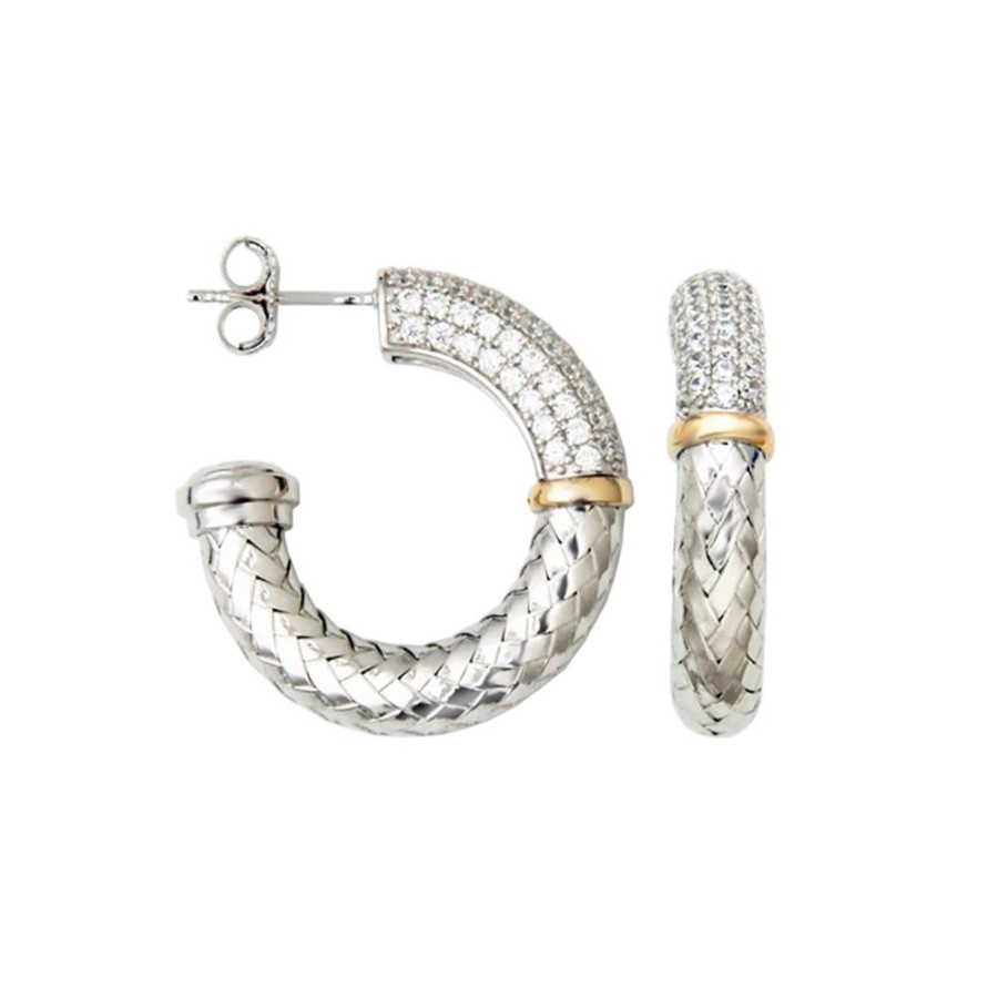 Jewelry PARIS 1901 / CHARLES GARNIER | Woven Cz Hoop By Charles Garnier