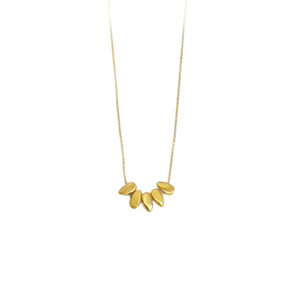 Jewelry PHILIPPA ROBERTS | Vermeil Small 5-Nugget Necklace