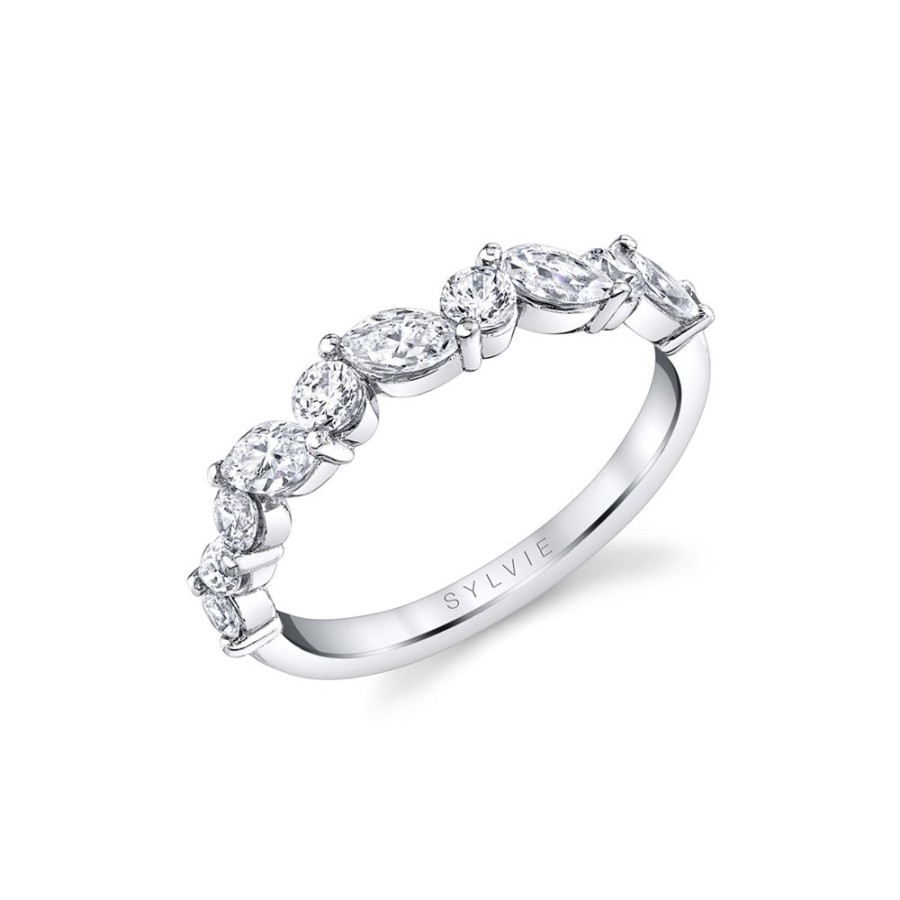 Jewelry SYLVIE-SPECTRUM CORP | Marquise & Round Diamond Band