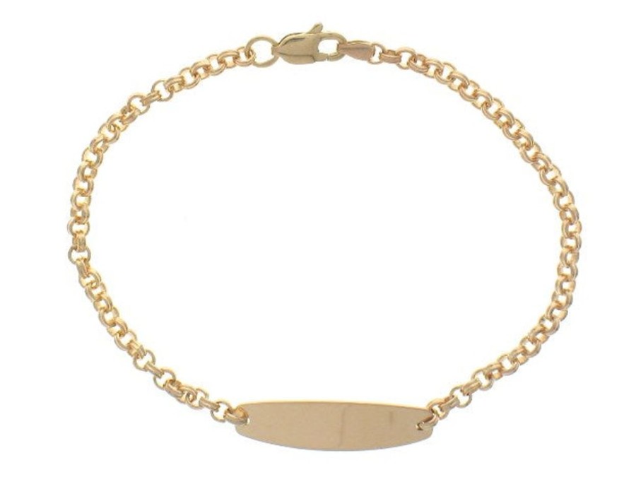 Jewelry MARATHON COMPANY | 14Ky Gold 7" Rolo Link Id Brac