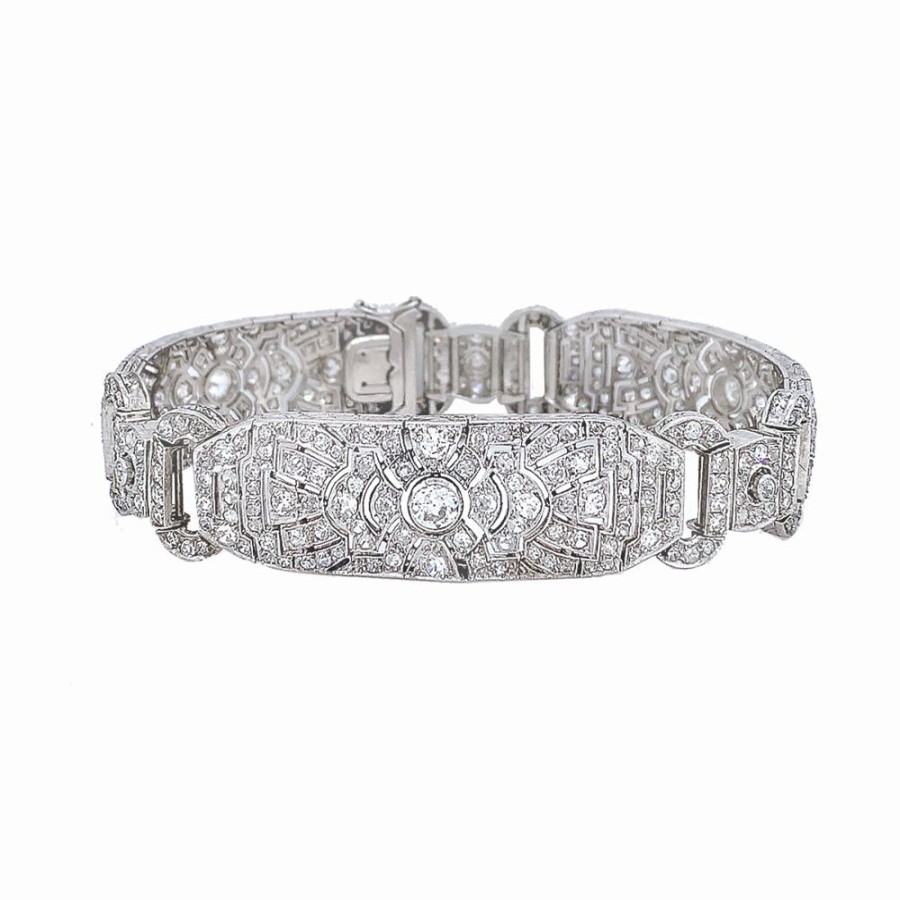 Jewelry ESTATE JEWELRY | Stunning Diam Deco Bracelet