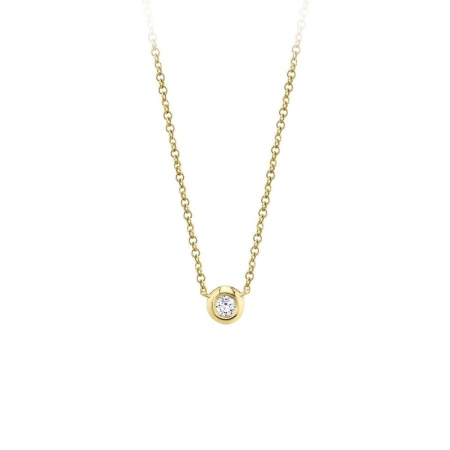 Jewelry SHY CREATION | 14Ky Diamond Solitaire Necklace