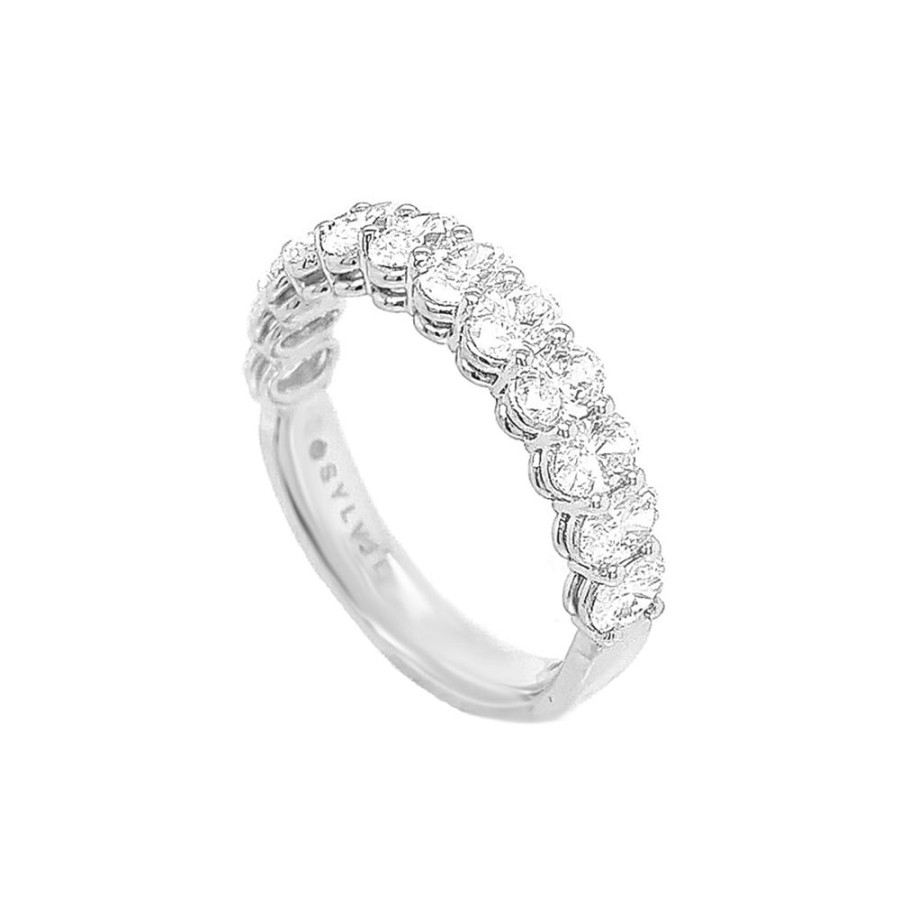 Jewelry SYLVIE-SPECTRUM CORP | 14Kw 1.5Ct Oval Diamond Band