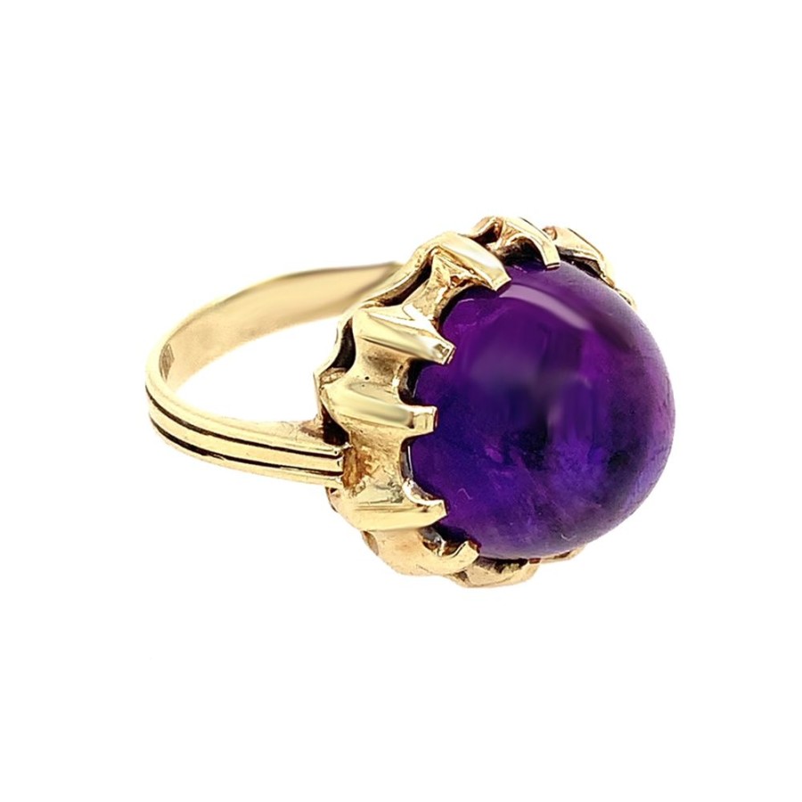 Jewelry ESTATE JEWELRY | Vintage Cabochon Amethyst Ring