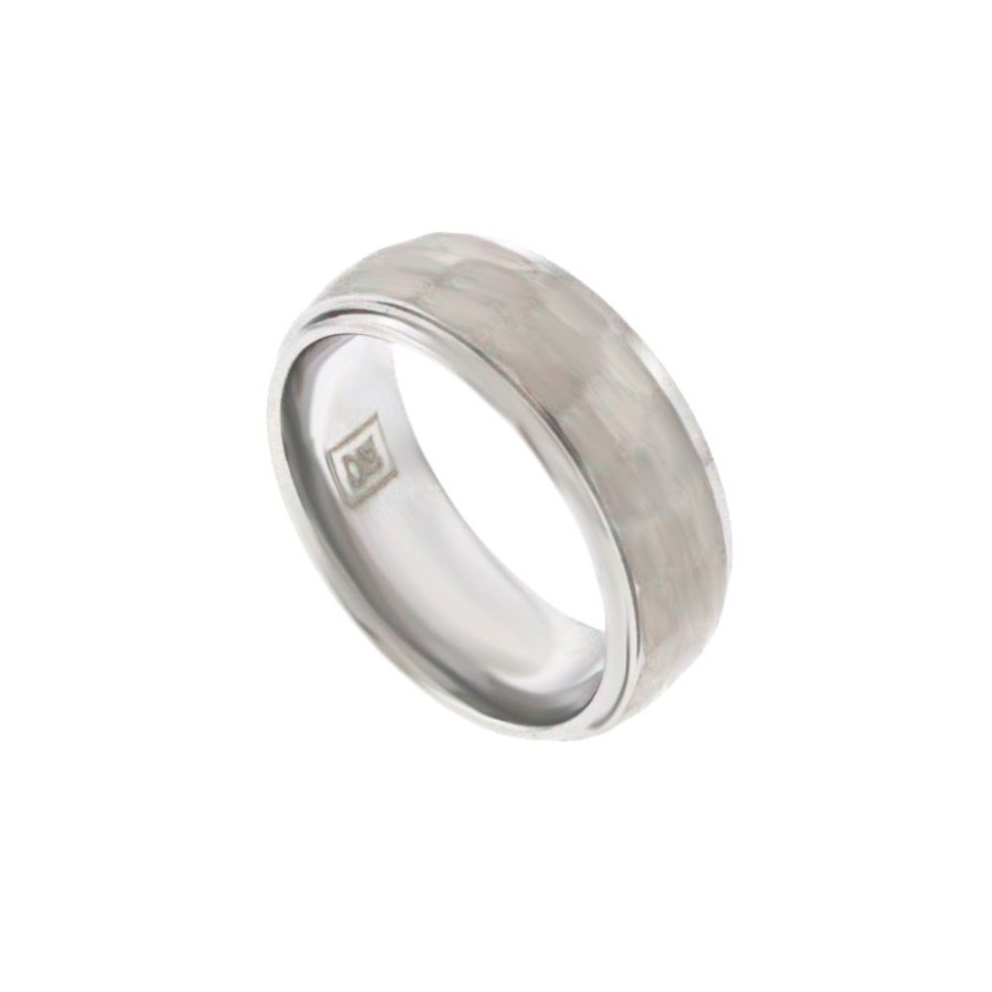 Jewelry HEAVY STONE RINGS | Tungsten Carbide 8Mm Domed Wed