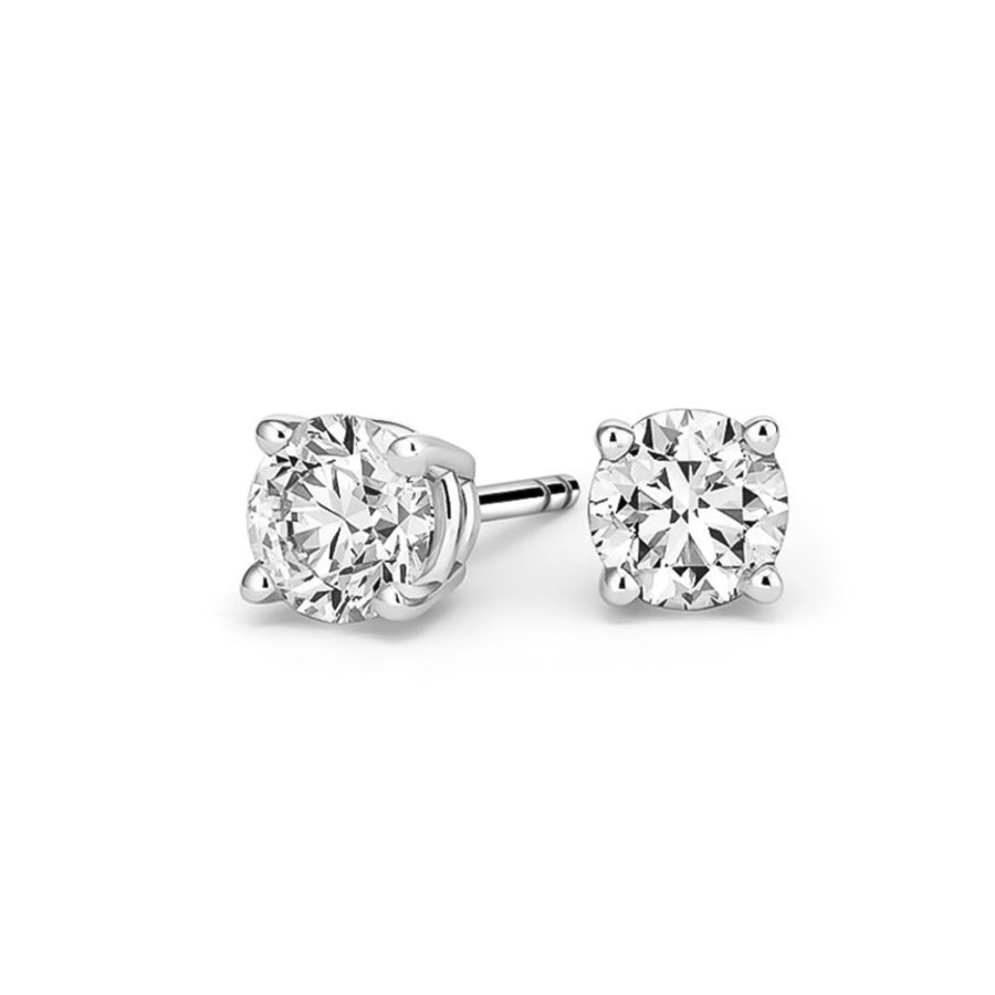 Jewelry ESTATE JEWELRY | Platinum Vintage Tiffany Studs