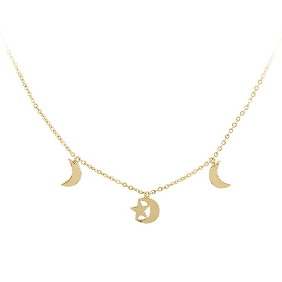 Jewelry CARLA (u0026 NANCY B) | 14Ky Moon And Star Necklace