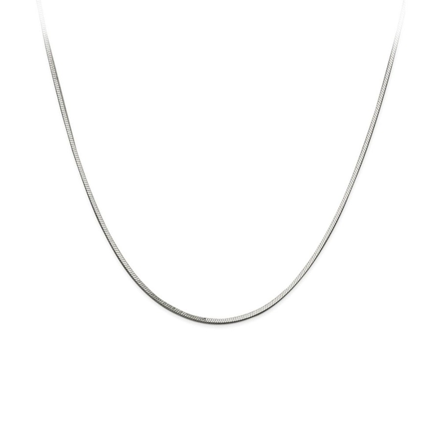 Jewelry NOT AVAILABLE | Silver 28" Flat Snake Chain