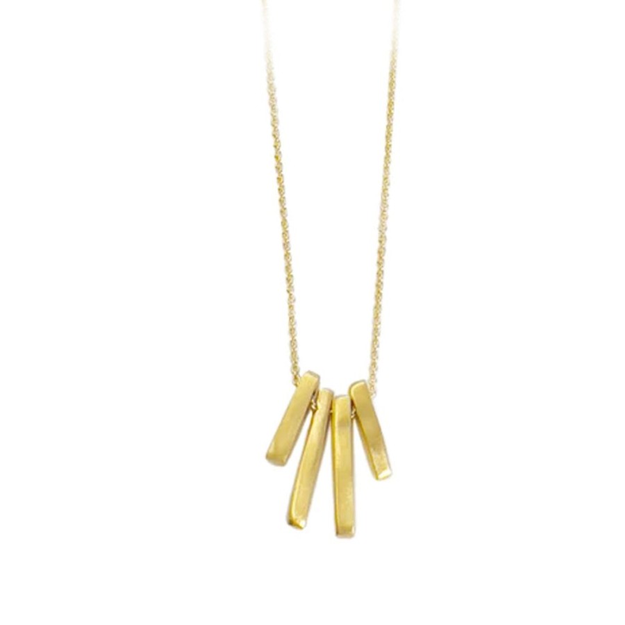 Jewelry PHILIPPA ROBERTS | Vermeil Satin 4-Bar Necklace