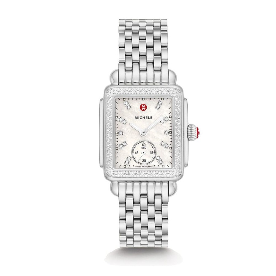 Jewelry MICHELE WATCHES | Michele Deco Mid With Diamond Bezel