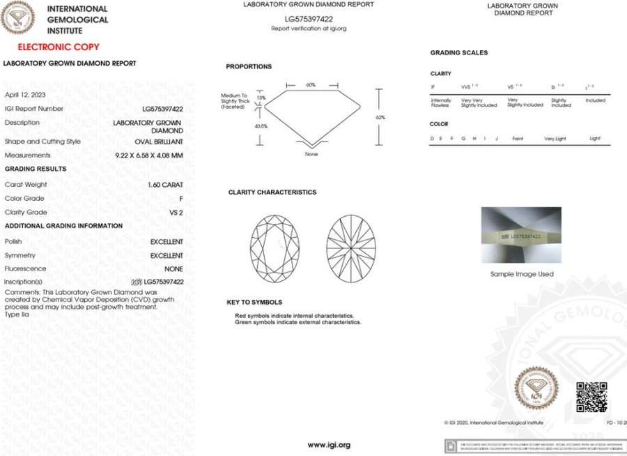 Jewelry IDD USA LLC | Loose Lab-Grown Diamond: 1.60C