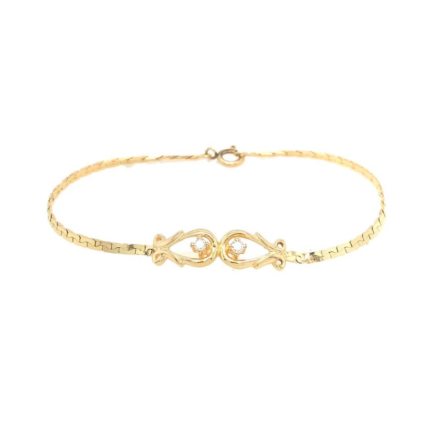 Jewelry ESTATE JEWELRY | Vintage Double Loop Bracelet