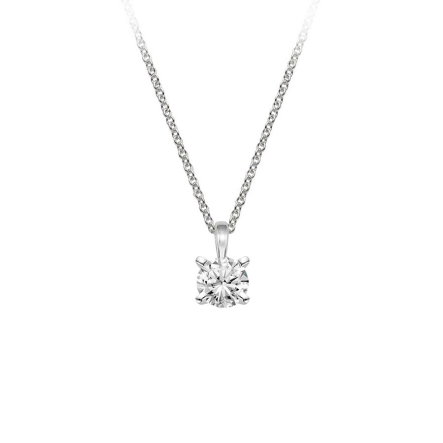 Jewelry NOT AVAILABLE | 14Kw Solitaire Diam Pendant