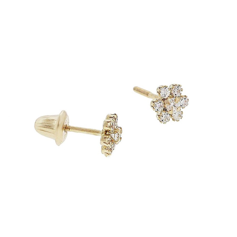 Jewelry MARATHON COMPANY | Child'S Cz Flower Studs