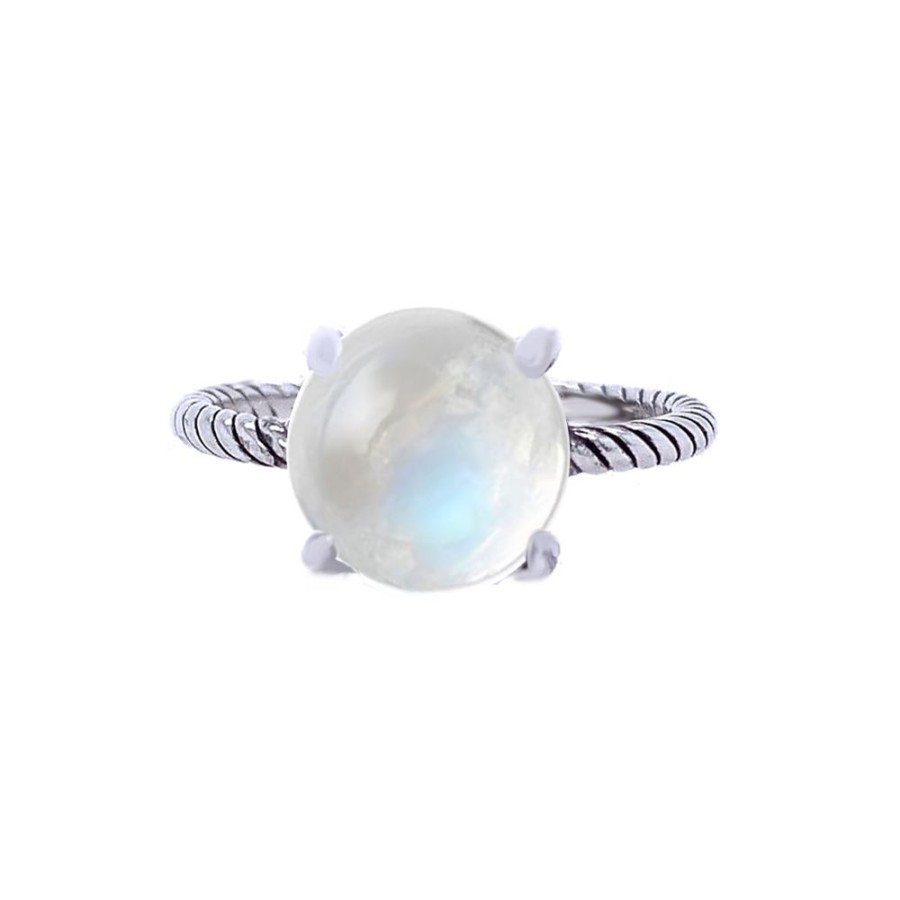 Jewelry STULLER SETTINGS | Silver Rainbow Moonstone Ring