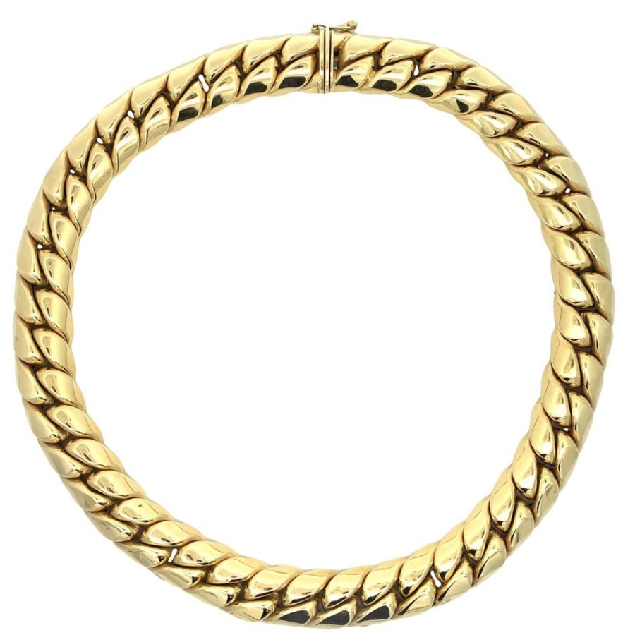 Jewelry ESTATE JEWELRY | Vintage Heavy Curb Link Necklace