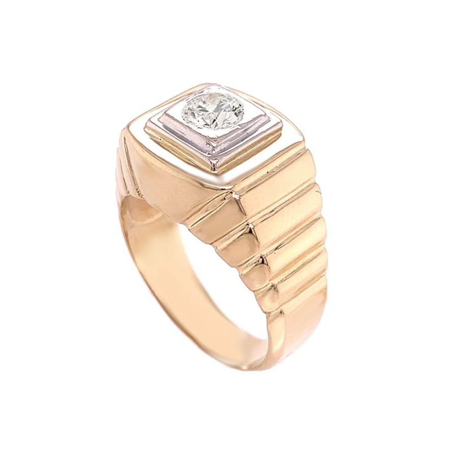 Jewelry ESTATE JEWELRY | Gents Vintage 1/2Ct Diamond Ring