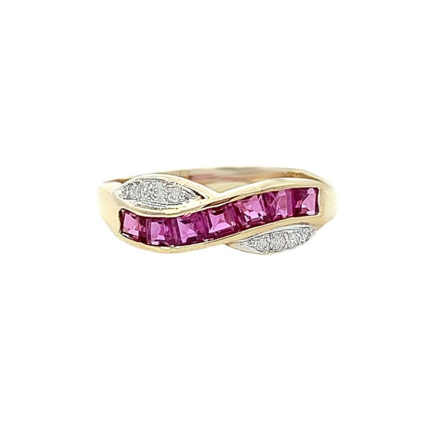 Jewelry ESTATE JEWELRY | Vintage Ruby Infinity Ring