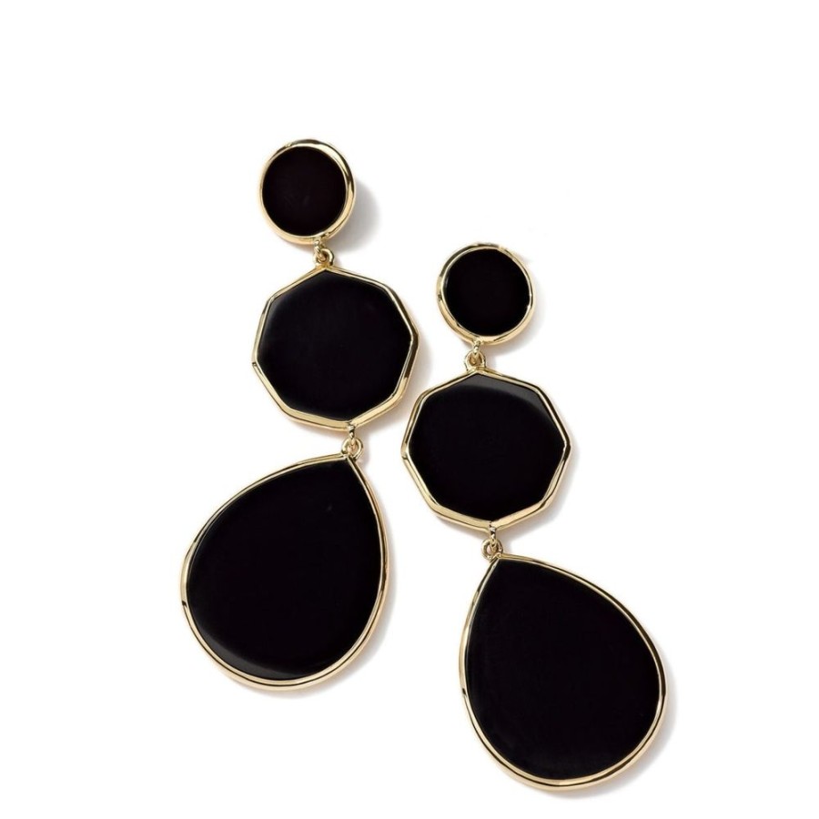 Jewelry IPPOLITA dba ALE VIOLA LLC | 18Ky Ippolita Onyx 3-Stone Drops