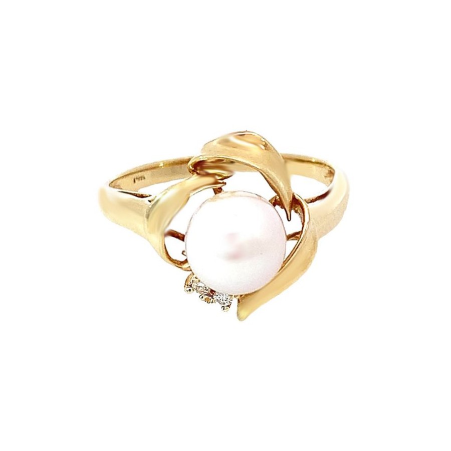 Jewelry ESTATE JEWELRY | Vintage Pearl Swirl Ring