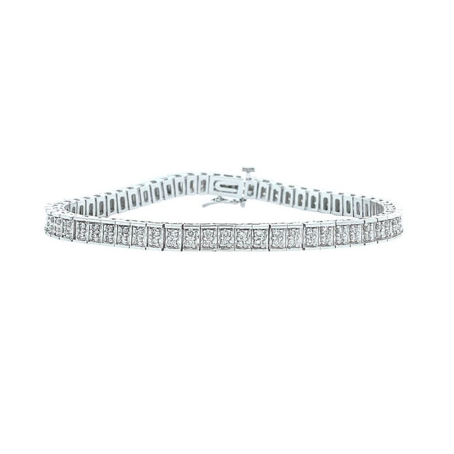 Jewelry ESTATE JEWELRY | Vintage 2-Row Diamond Bracelet