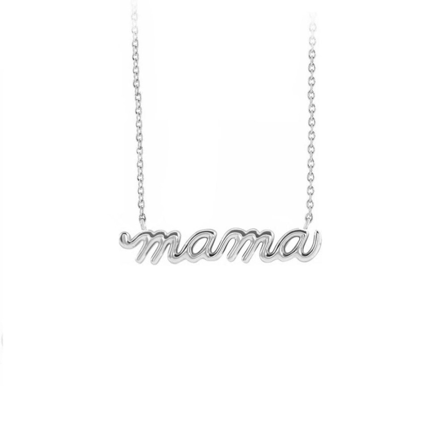 Jewelry STULLER SETTINGS | 14Kw Petite "Mama" Necklace