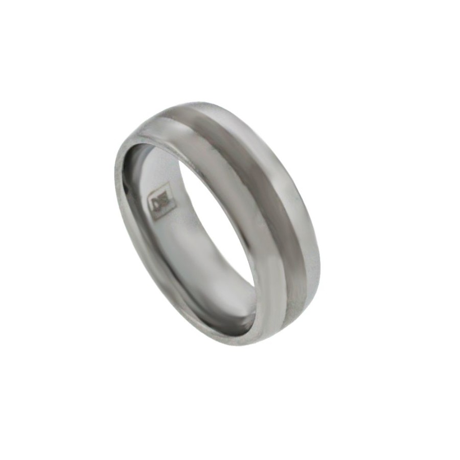 Jewelry HEAVY STONE RINGS | Tungsten Carbide 8Mm Domed Wed