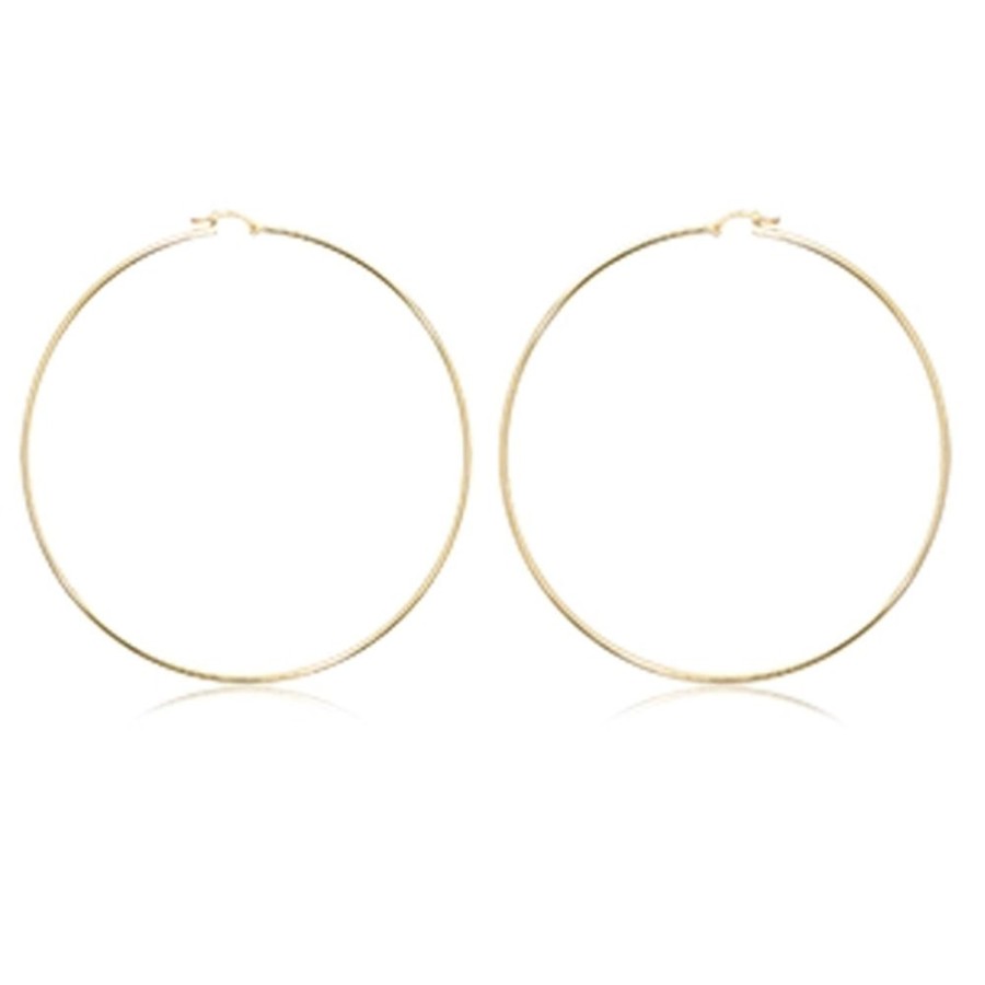 Jewelry CARLA (u0026 NANCY B) | Thin 2.7" Tube Hoop Earrings