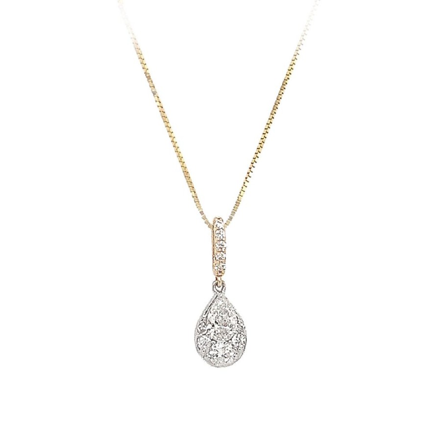 Jewelry IDD USA LLC | Tiny Pave Teardrop Pendant