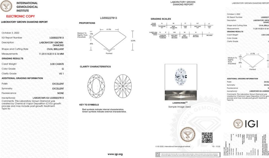 Jewelry GN DIAMOND | Loose Lab-Grown Diamond: 3.00C