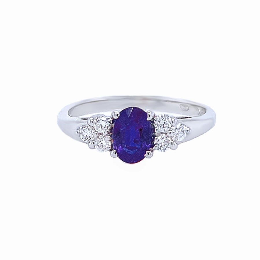 Jewelry SOMERSET MANUFACTURERS INC | 18Kw Gold 0.62Ct Sapphire Ring