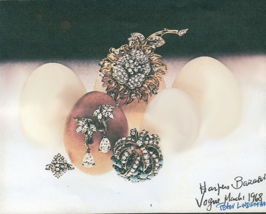 Jewelry PETER LINDEMAN | Vintage Flower Pin By Lindeman